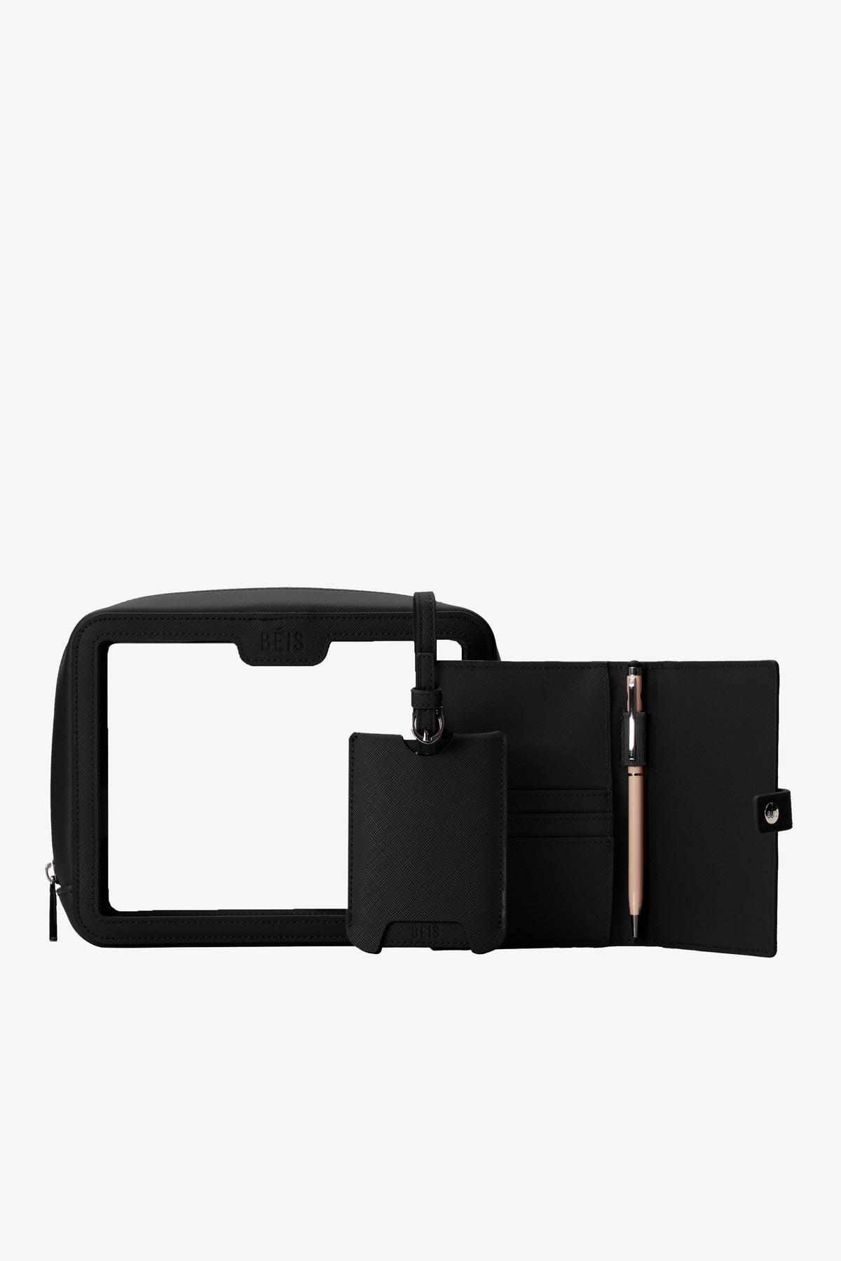 The Passport & Luggage Tag Set in Black