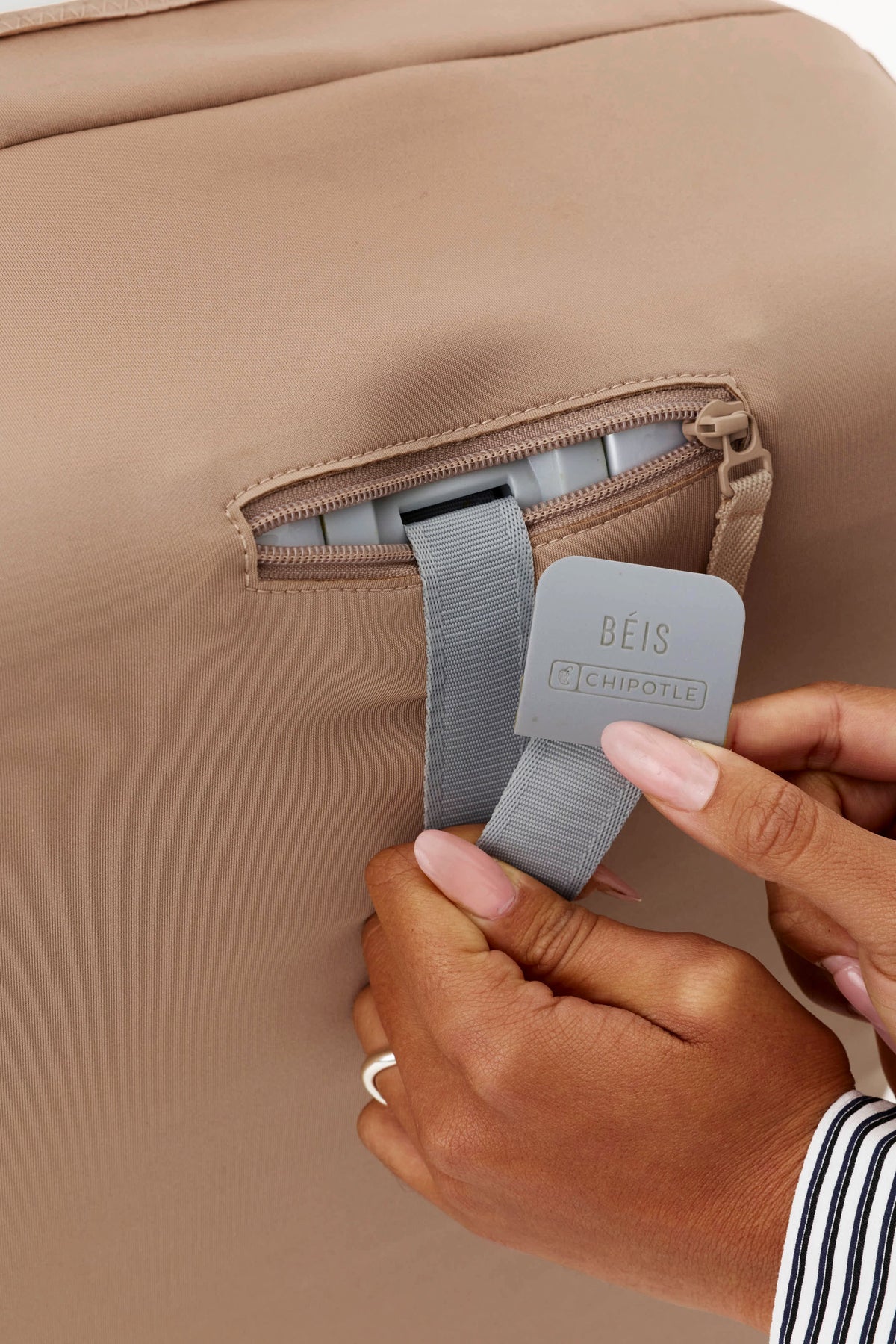 BÉIS x Chipotle The Carry-On Luggage Cover in Kraft Brown