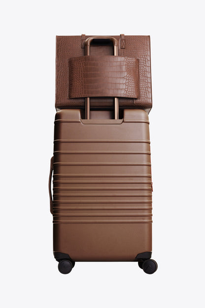 The Large Work Tote in Maple Croc
