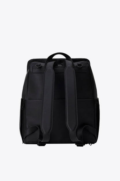 The Everyday Diaper Backpack in Black Vegan Leather