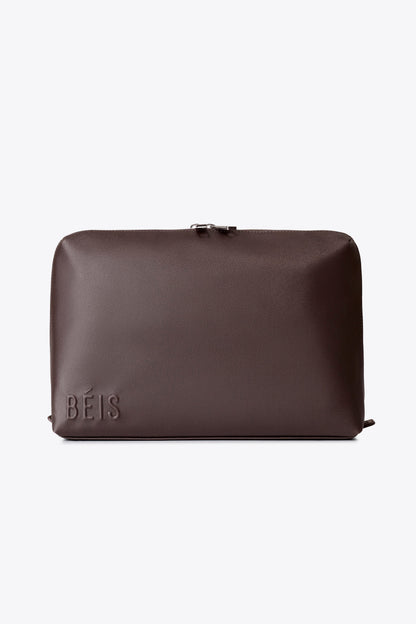 The Large Cosmetic Pouch in Espresso
