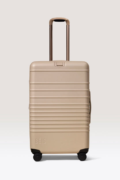 The Medium Check-In Roller in Beige