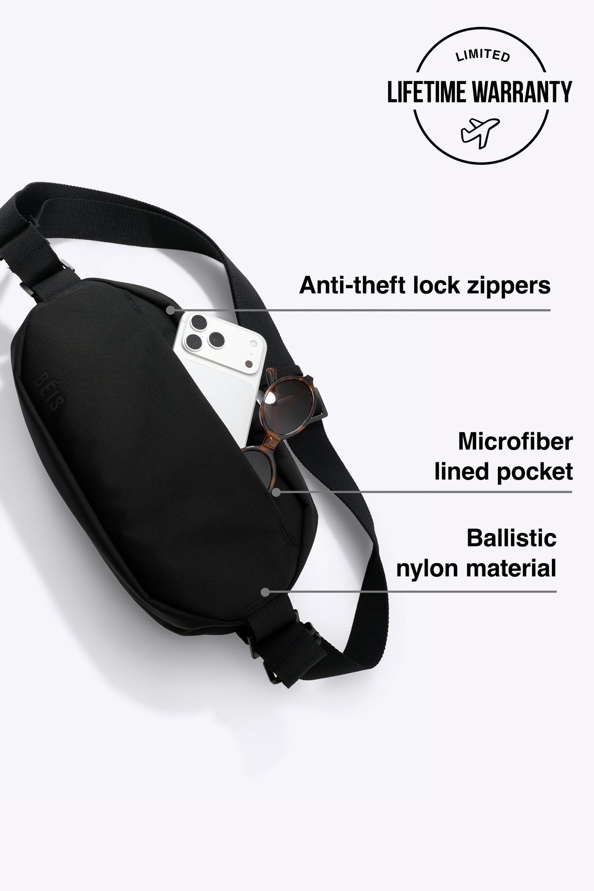 The Pro Travel Sling in Black